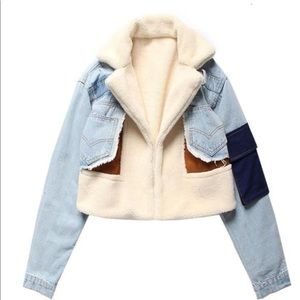 Shearling Denim Jacket